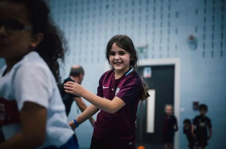 Girls football at Primary School